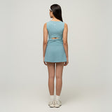 Back-Twist Ribbed Tank Top