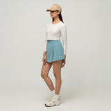 Cropped Ribbed Long Sleeve Top