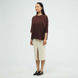 Marina Three Quater Sleeve Dolman Tee