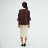 Marina Three Quater Sleeve Dolman Tee