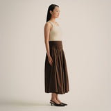 Pleated High Waist Skirt