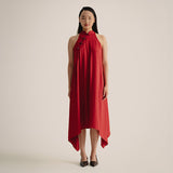 Handkerchief Hem Qi Pao Dress