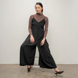 V-Neck Wide Leg Jumpsuit