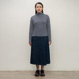 Stripe Mock Neck Top