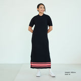 Relaxed-Fit Contrast Maxi Dress