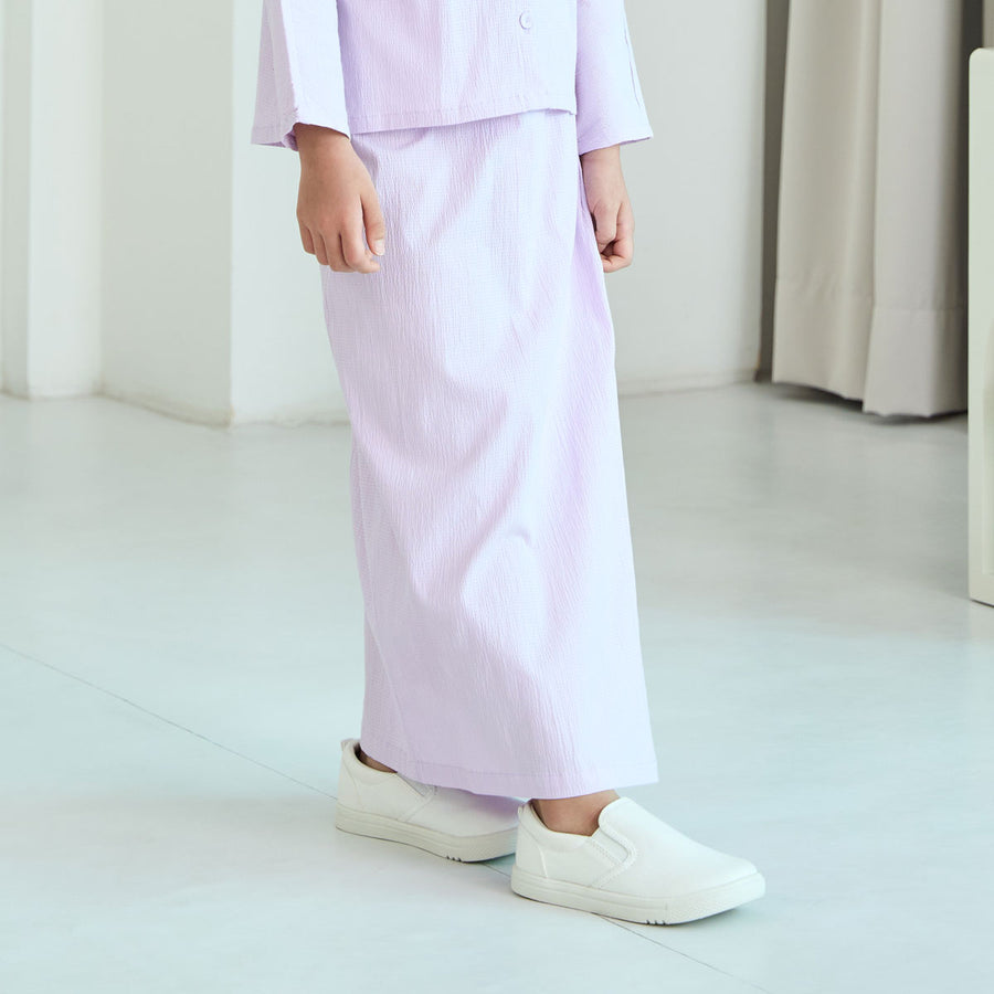 Girl Textured Pleat Maxi Skirt