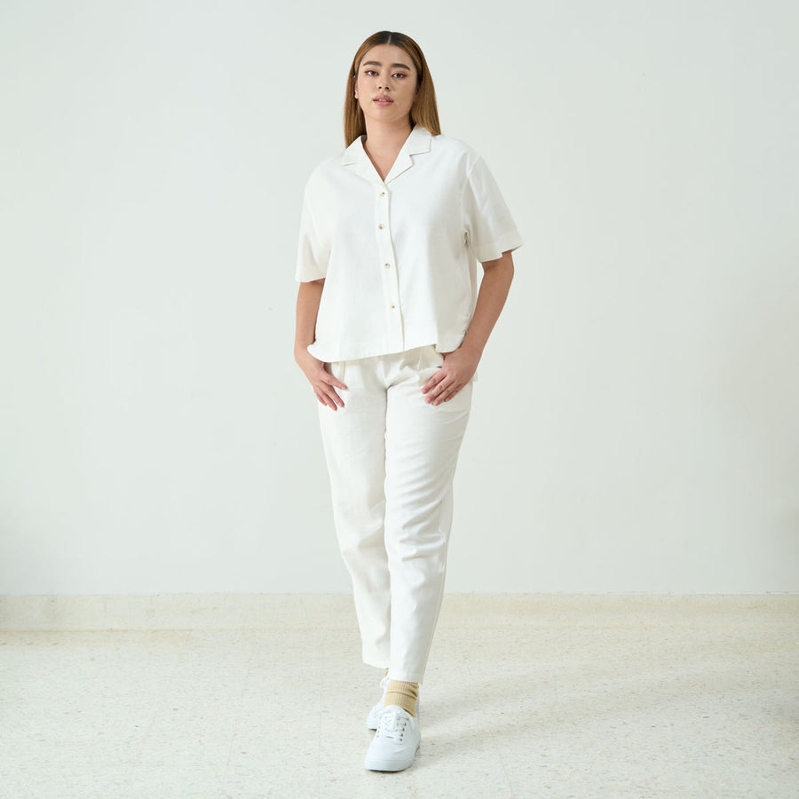 Boxy-Fit Short Sleeve Shirt
