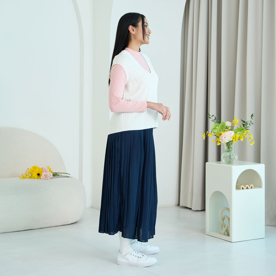 Pleated Maxi Skirt