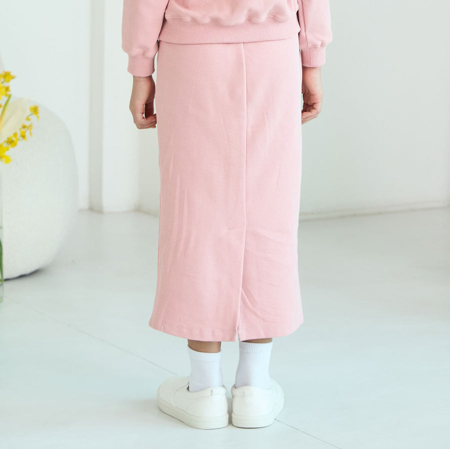 Girl Waffle A-Line Maxi Skirt
