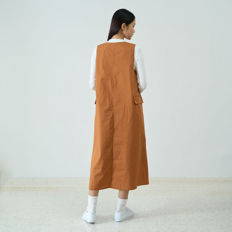 Sleeveless A-Line Maxi Dress