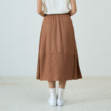 Elasticated A-Line Maxi Skirt