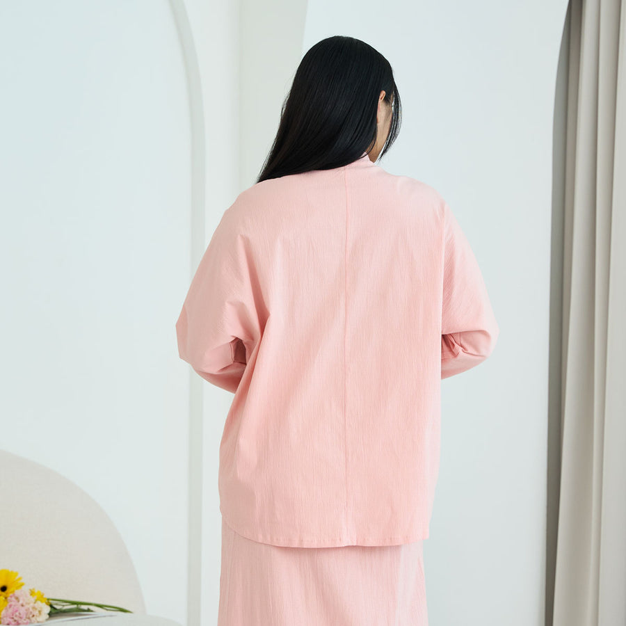 Textured Dolman Long Sleeve Shirt