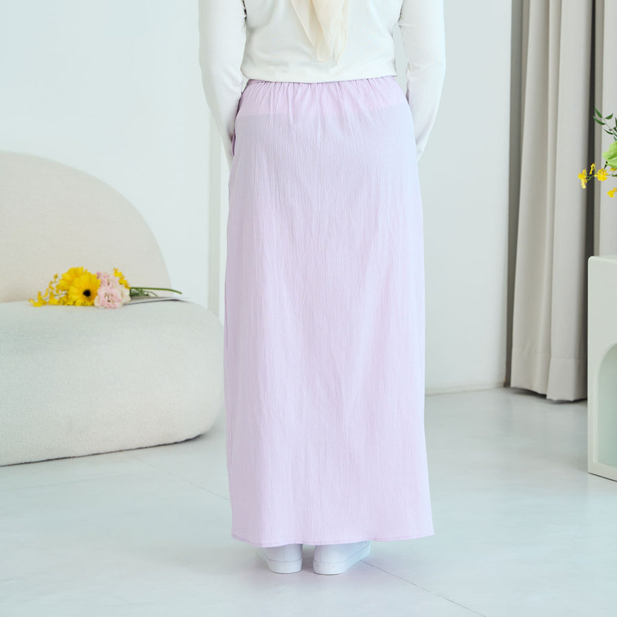 Textured Pleat Maxi Skirt