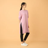 Long Sleeve Side Slit Tunic Sweater