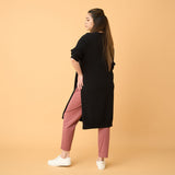 Long Sleeve Side Slit Tunic Sweater